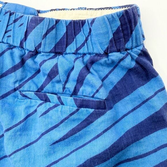 J. Crew Blue Print Linen Chino Shorts - Women’s US 2 - Picture 7 of 12